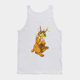 Bobtail BunnyCat: Ginger (Yellow) Tank Top